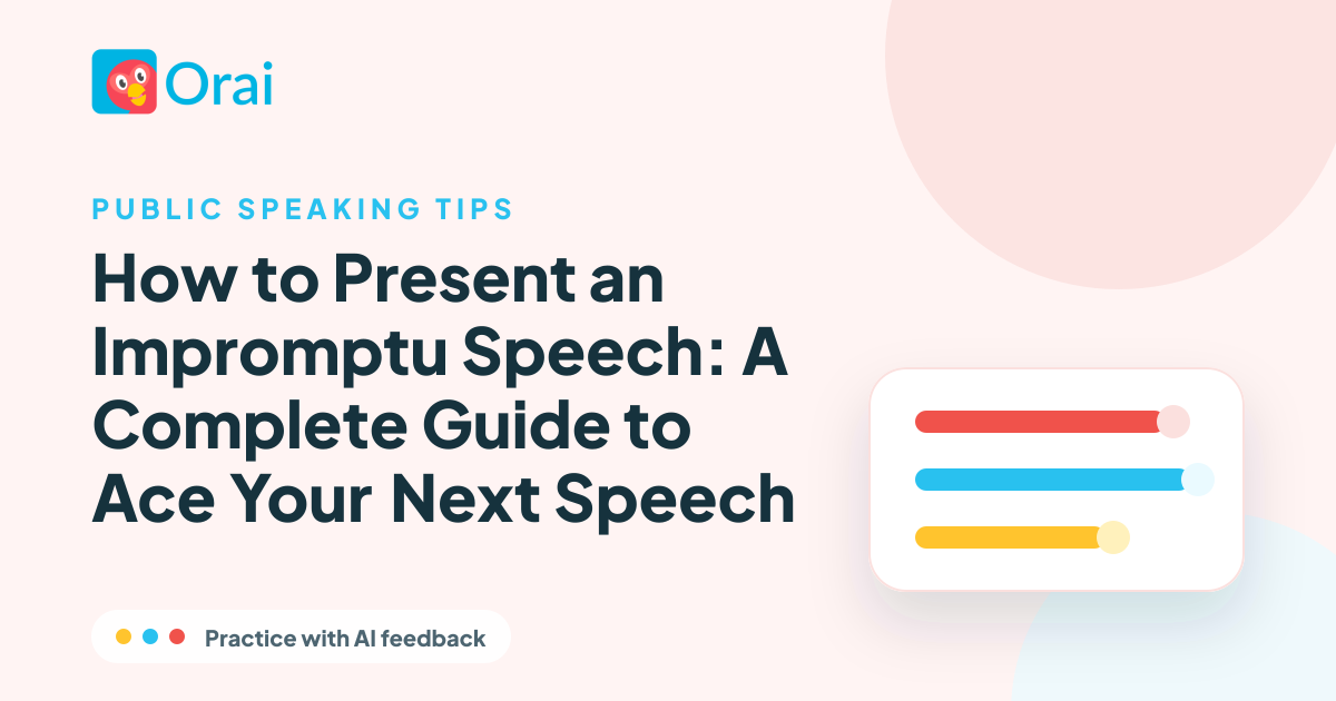 How to Present an Impromptu Speech: A Complete Guide to Ace Your Next Speech article cover