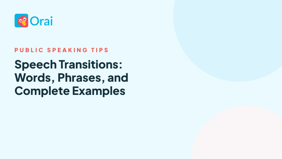 Speech Transitions: Words, Phrases, and Complete Examples article cover