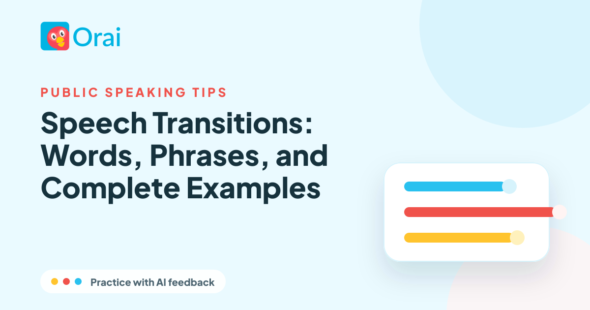Speech Transitions: Words, Phrases, and Complete Examples article cover